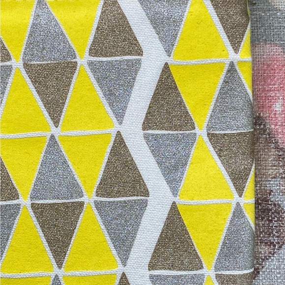 Handmade Pouch Geometric Silkscreened & Sewn in the USA www.shoplittlespoons.com - Picture 4 of 8